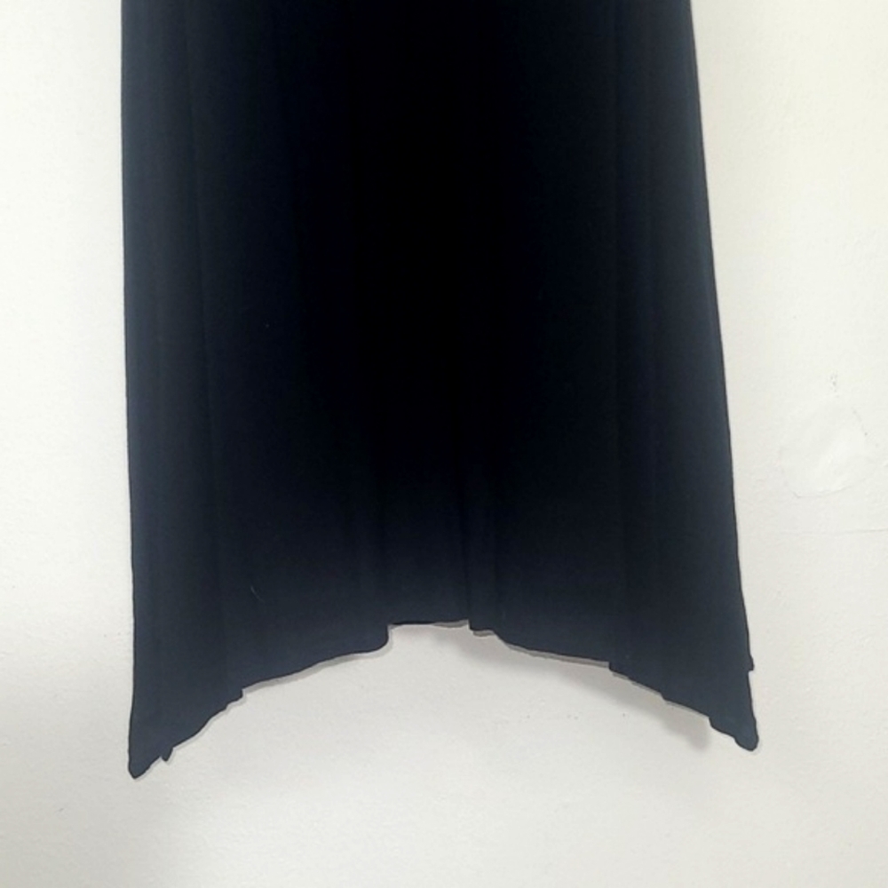Sundress Dress black ivory lace Babydoll flowy lined Vintage Made in USA - Picture 3 of 7